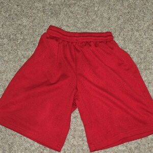 Red Kids Mesh Shorts
